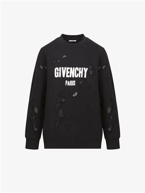 givenchy paris sweatshirt ebay|Givenchy Paris sweatshirt destroyed.